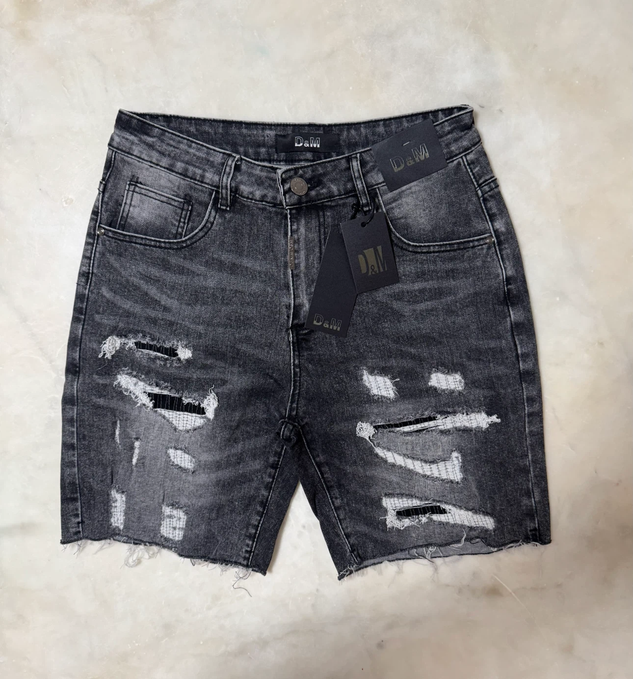 D&M Distressed Denim Shorts - photo 5