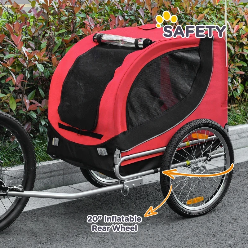 Dog Bike Trailer, Pet Cart Bicycle, Wagon Cargo Carrier - photo 3