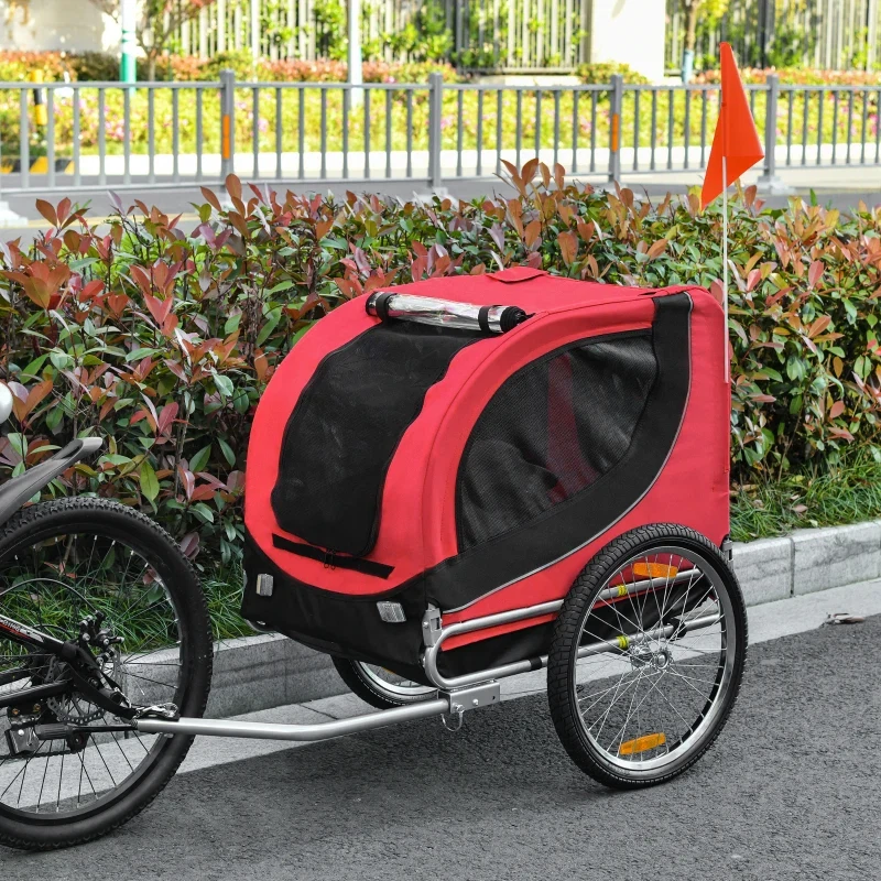 Dog Bike Trailer, Pet Cart Bicycle, Wagon Cargo Carrier - photo 4