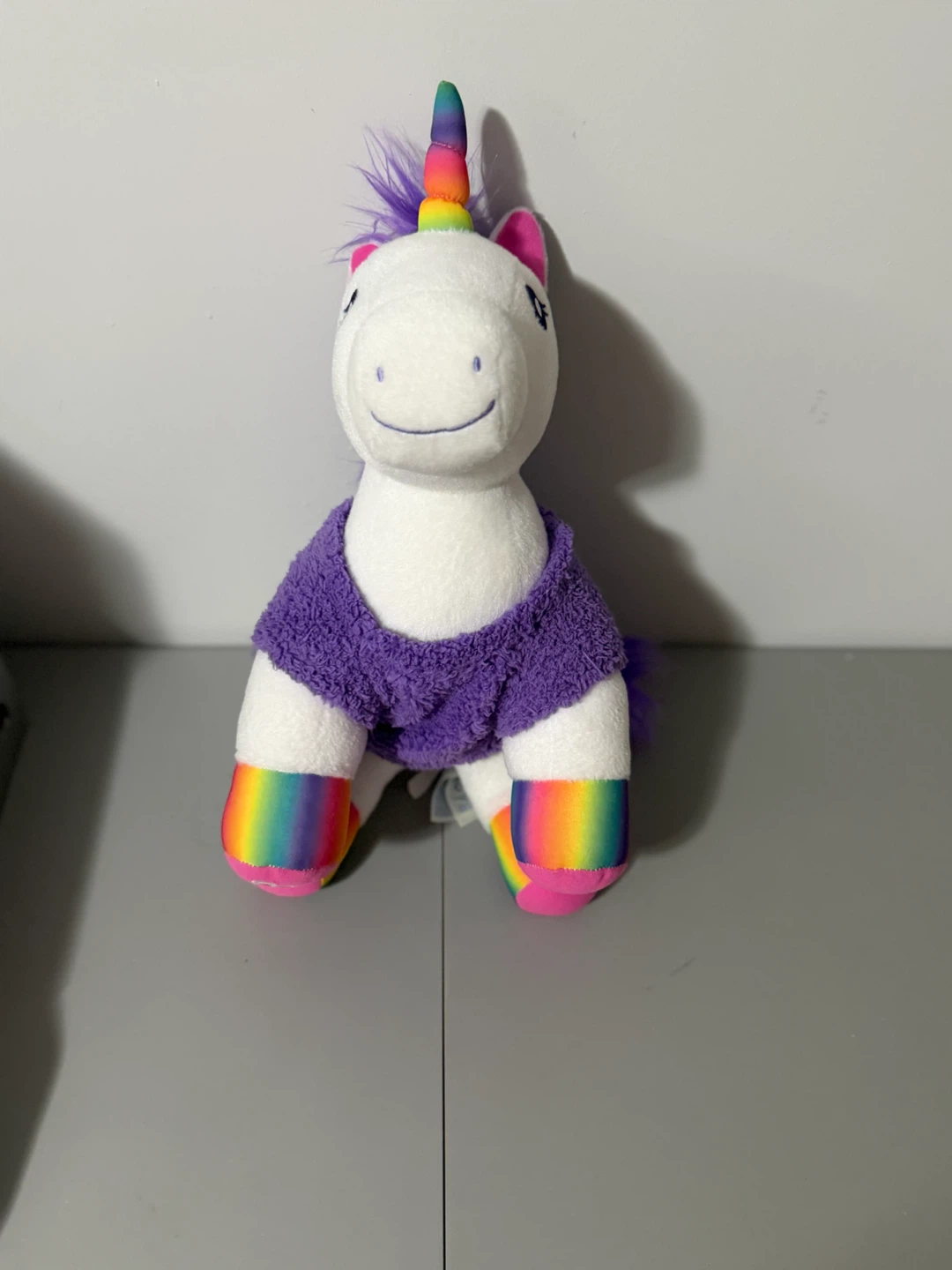Build-A-Bear Color Craze Unicorn White Rainbow Purple 2019 Shirt - photo 2