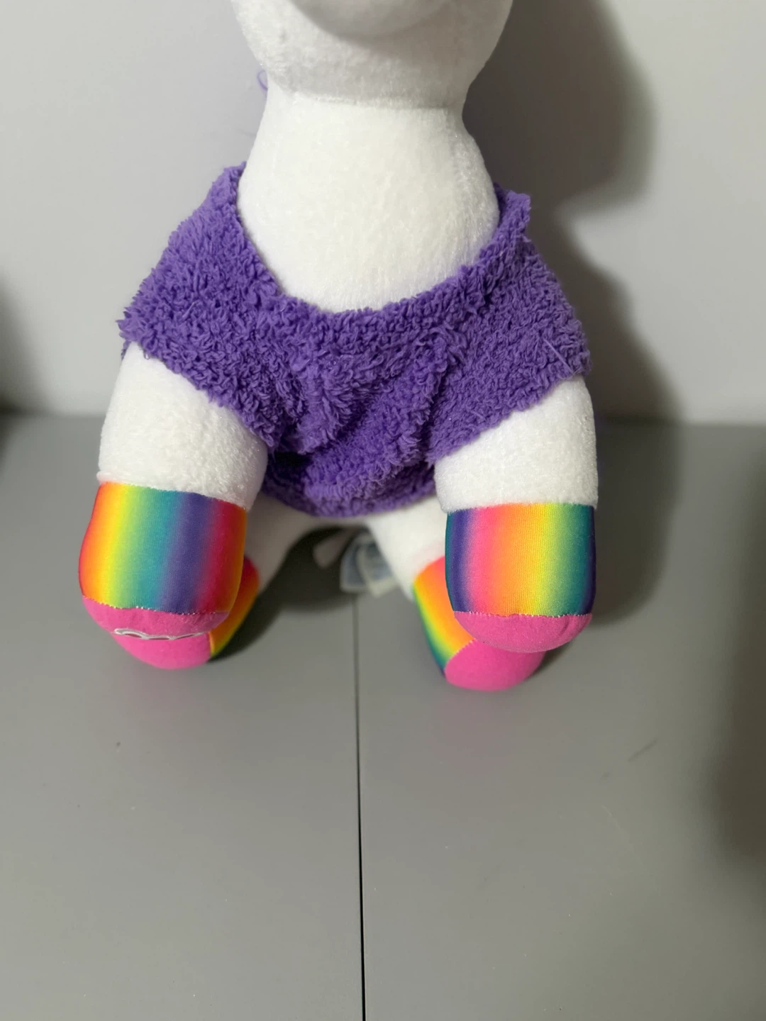Build-A-Bear Color Craze Unicorn White Rainbow Purple 2019 Shirt - photo 4