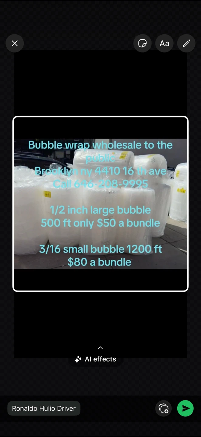 Bubble rolls wrap shipping supplies wholesale to the public