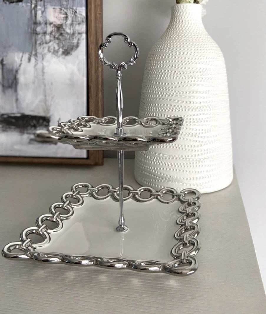 Verdici Two Tier Ceramic Serving Platter - photo 3