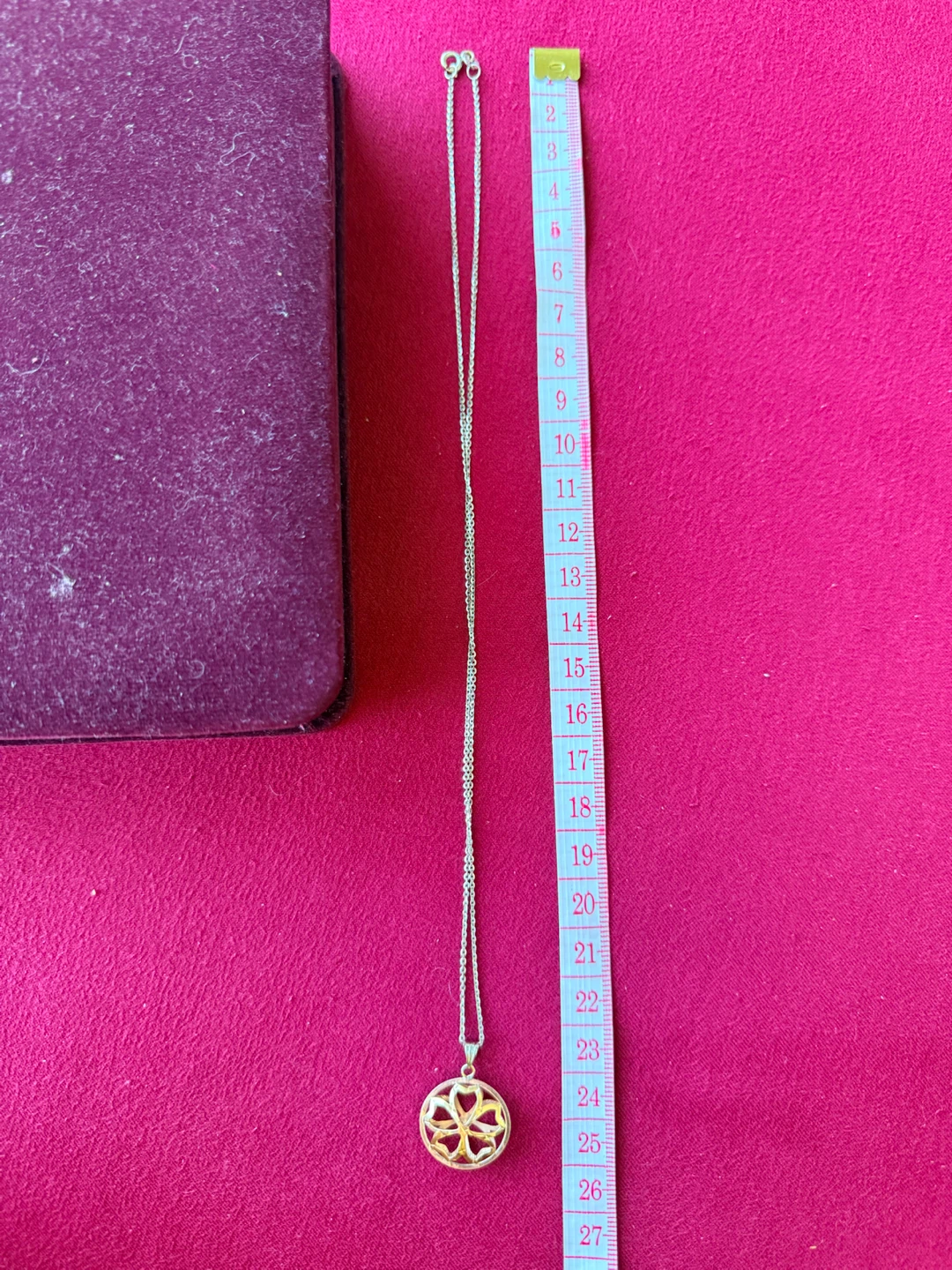 Gold-tone Flower Pendant Necklace