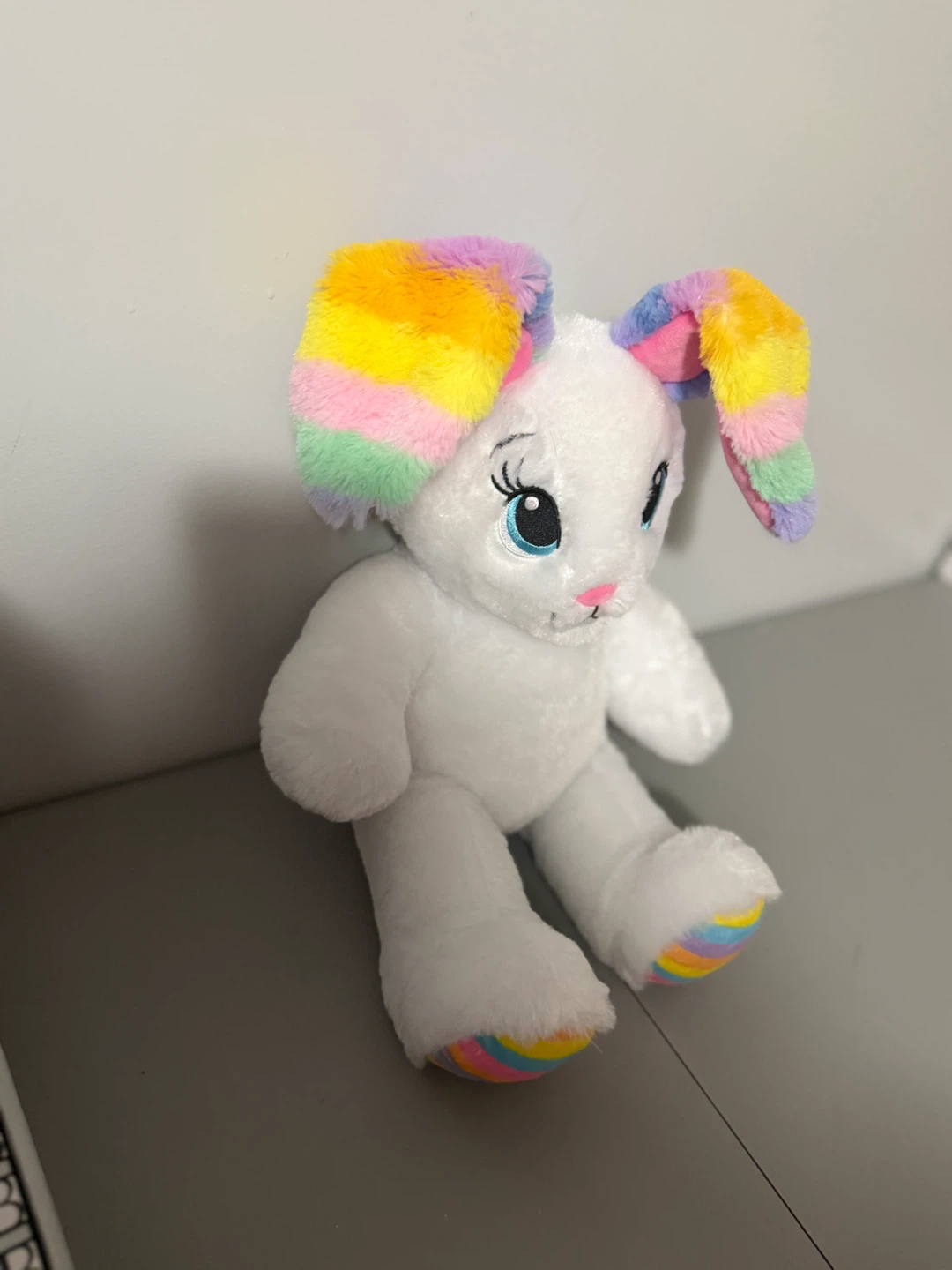 Build A Bear Stripes Easter Bunny Rainbow 16” Limited Edition - photo 2