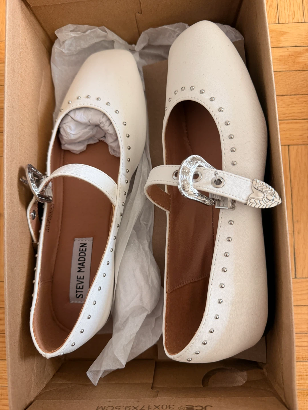 Steve Madden White Studded Ballet Flats - photo 2