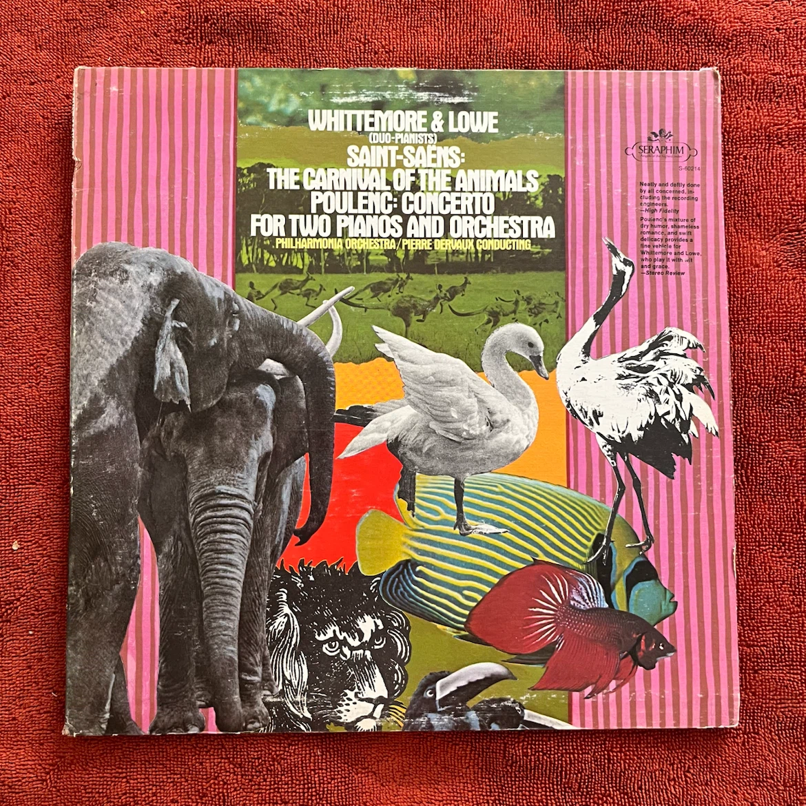 Seraphim Records LP: Saint-Saëns The Carnival of the Animals