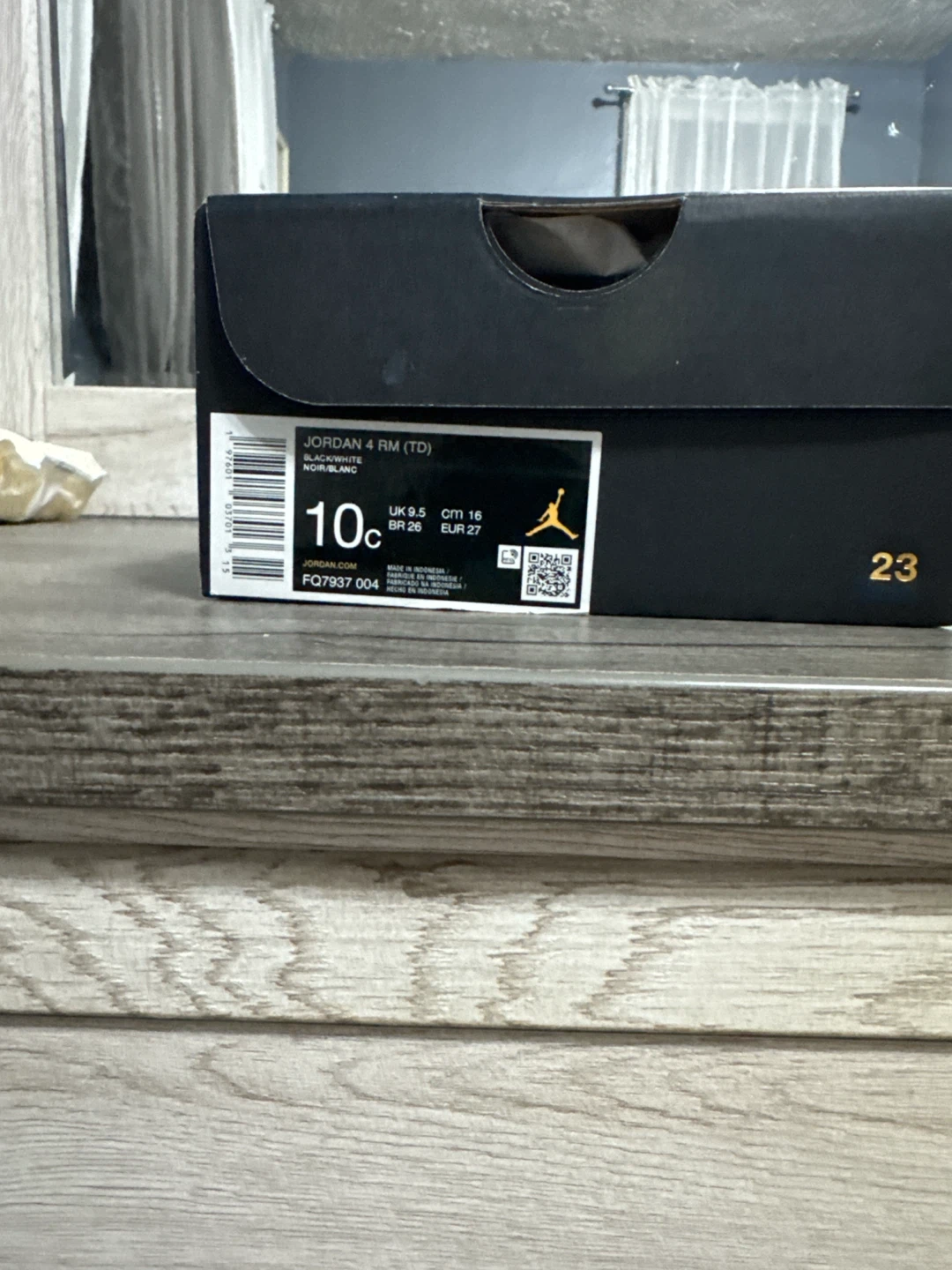 Nike Jordan 4 RM TD Black White Shoes