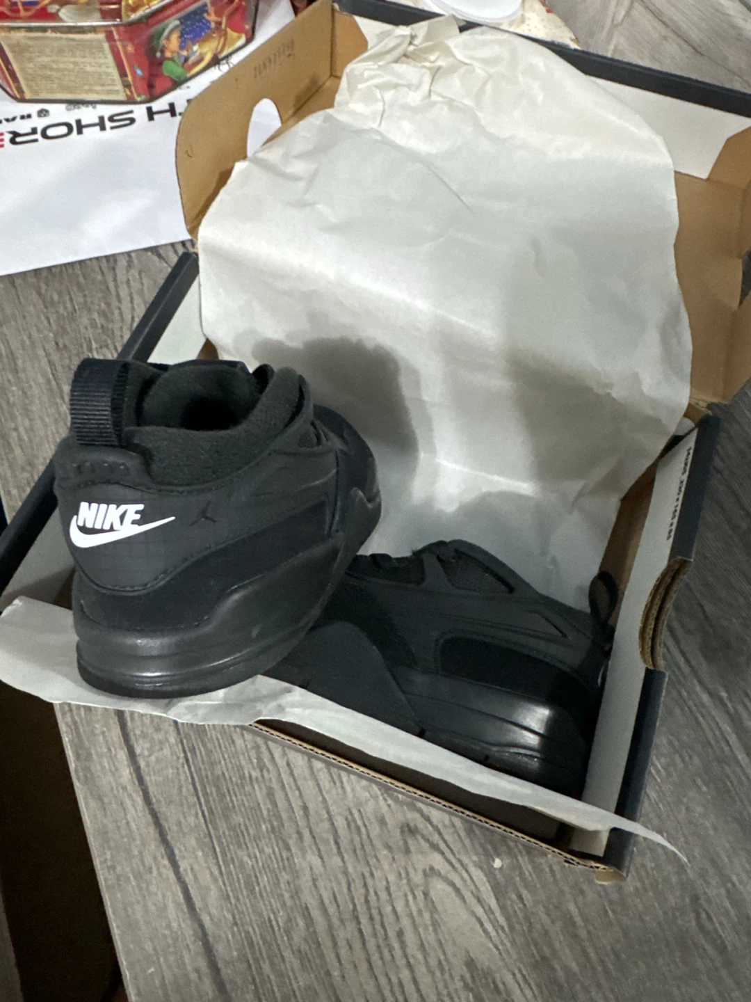 Nike Jordan 4 RM TD Black White Shoes - photo 3
