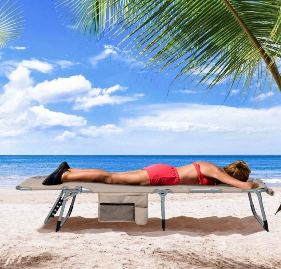 Adjustable 5-Position Folding Chaise Lounge Chair - photo 4