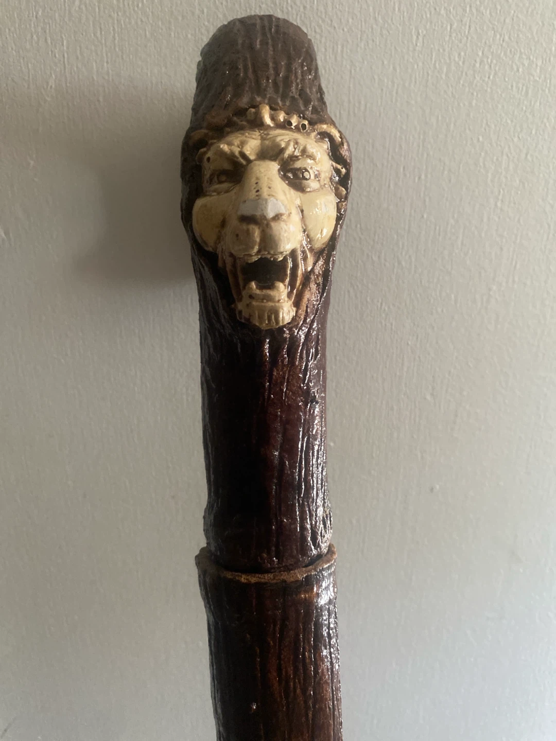 Lion Head Handle Brandy smugglers walking stick - photo 2