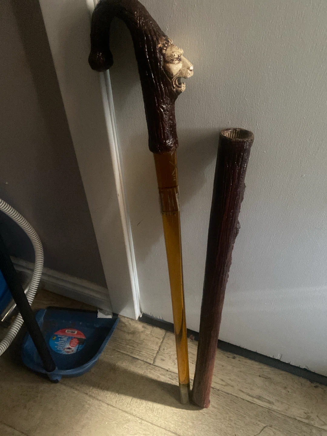 Lion Head Handle Brandy smugglers walking stick - photo 3