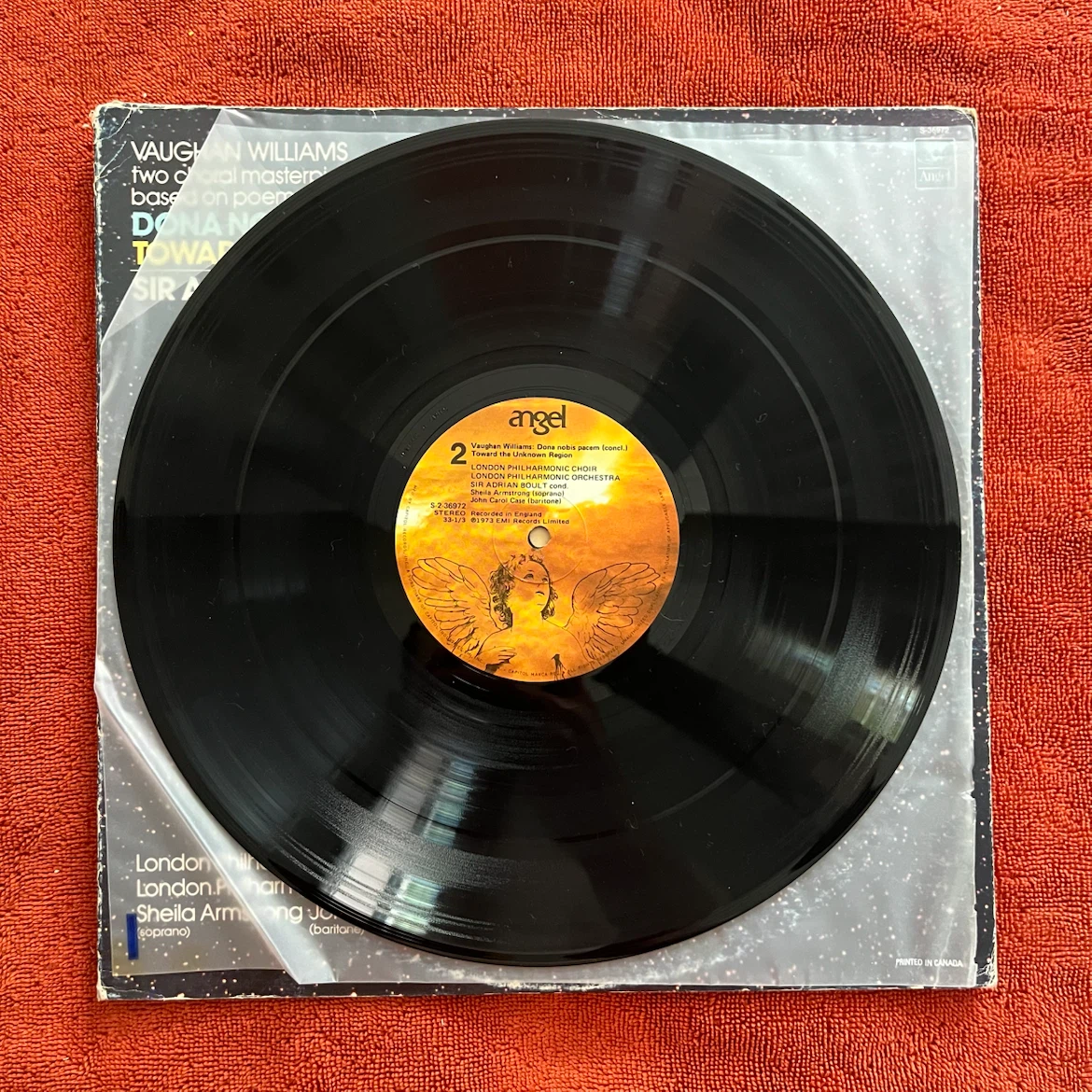 Vaughan Williams Two Choral Masterpieces Vinyl Record - photo 2
