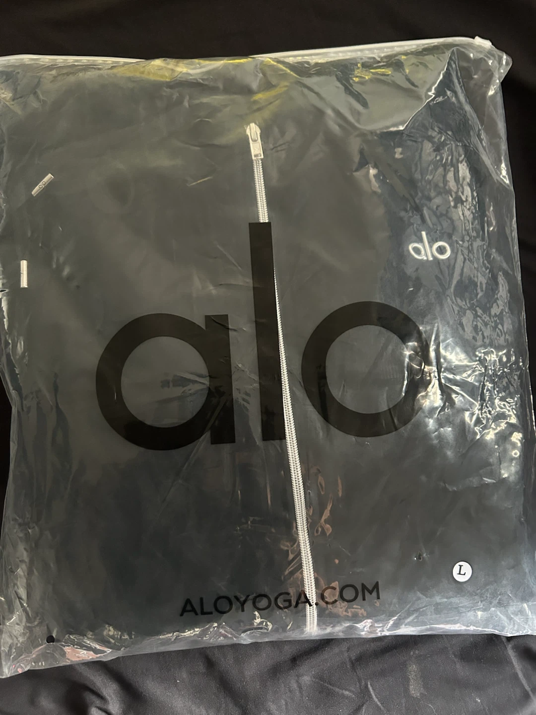 Alo Yoga Full Zip Jacket Black Size Large