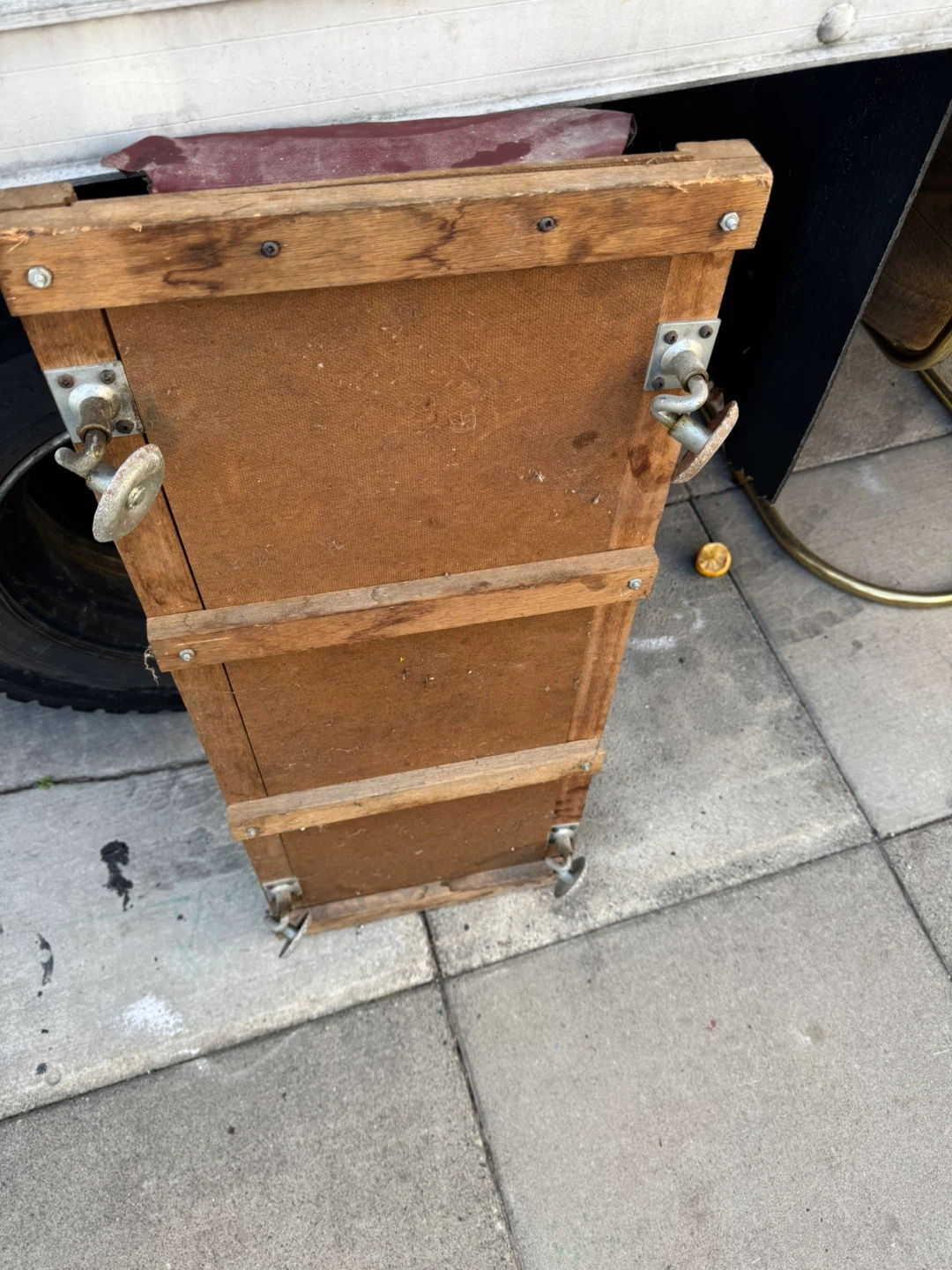 Wooden dolly with wheels - photo 2