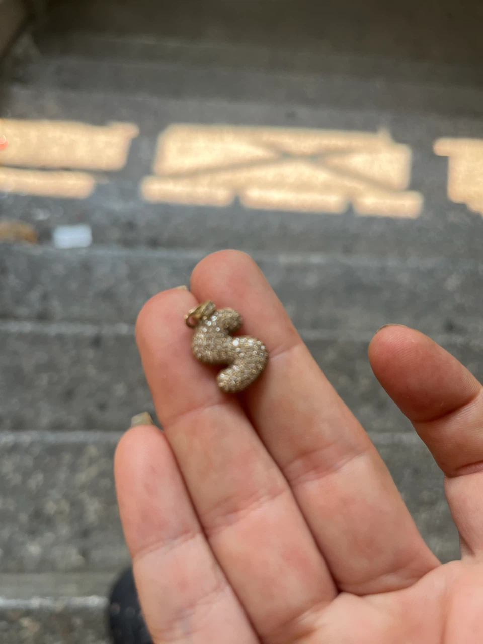 Sparkly "$" Pendant Charm