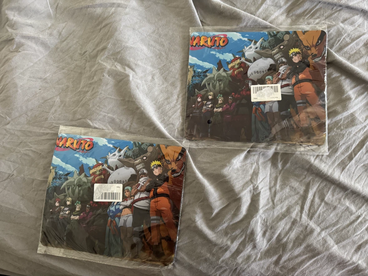 Unopened Naruto Mouse Pads – 9.5” x 8”