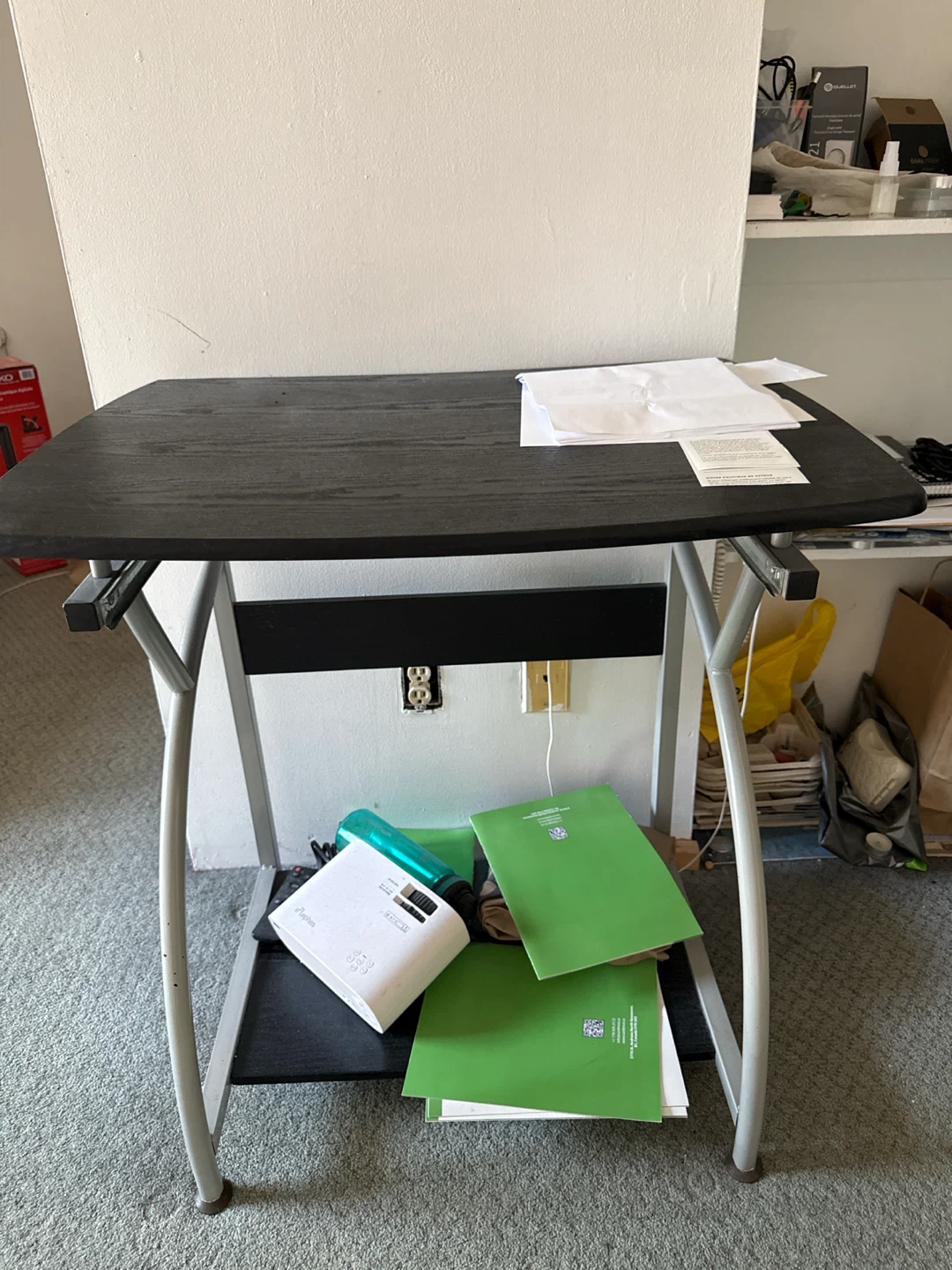 Compact Desk with Metal Frame