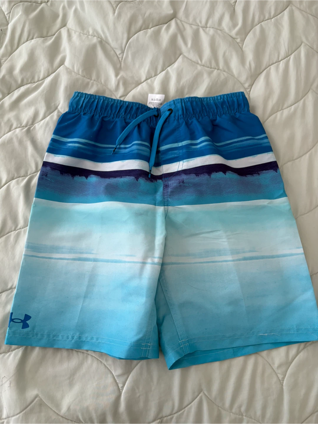 Under Armour Youth Swim Trunks - Blue Circuit