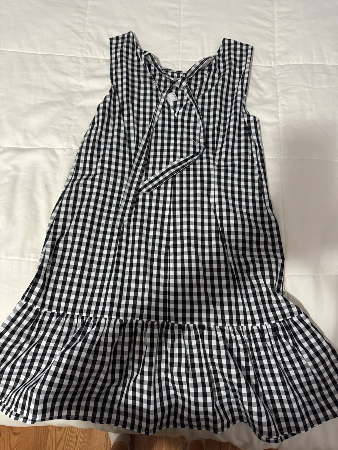 J.Crew Black and White Gingham Dress - Size Medium - photo 2