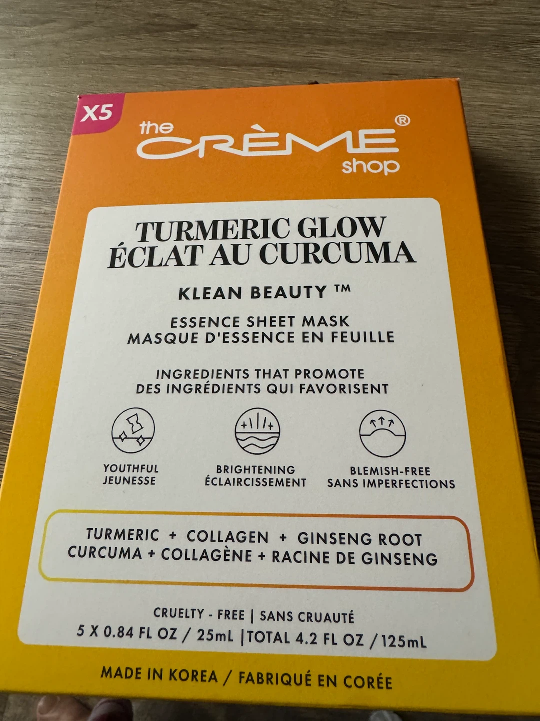 The Crème Shop Turmeric Glow Essence Sheet Mask