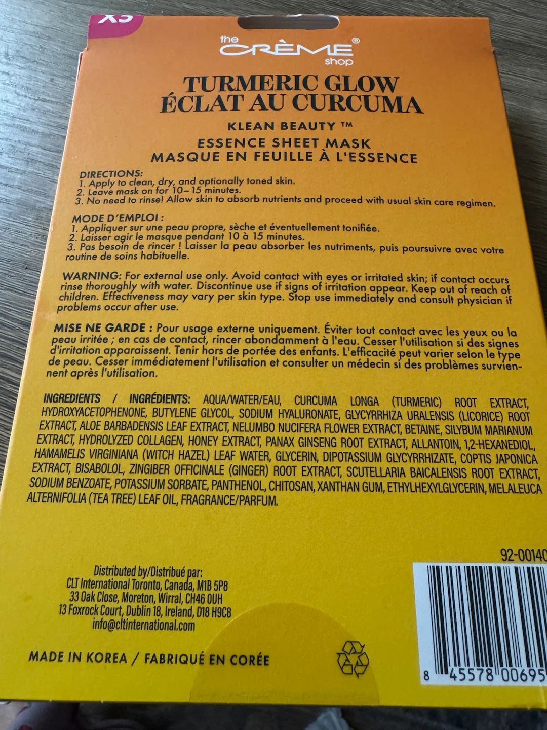 The Crème Shop Turmeric Glow Essence Sheet Mask - photo 2