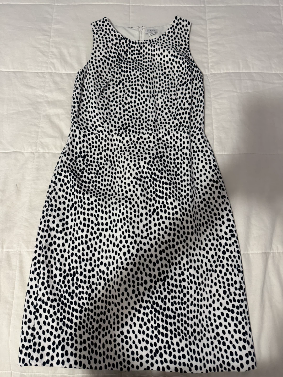 J. Crew Dalmation Print Sleeveless Dress