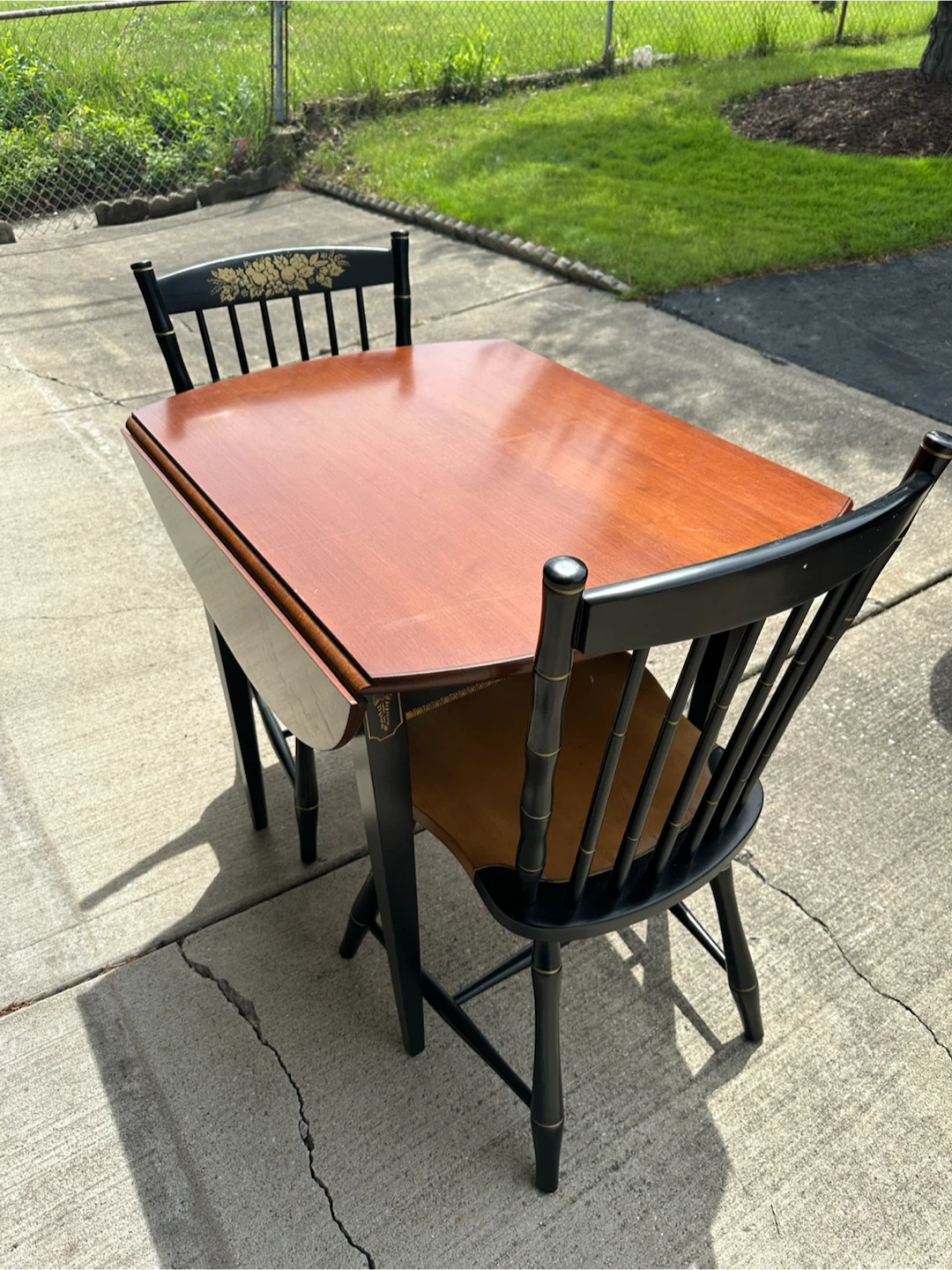 Drop Leaf Table with Chairs