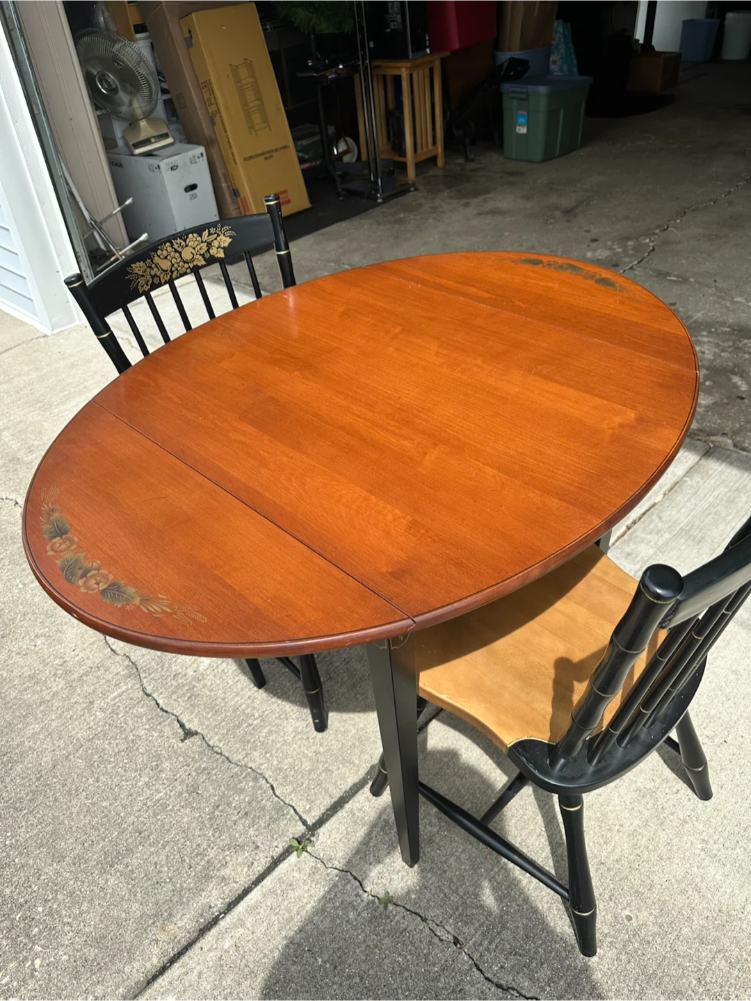 Drop Leaf Table with Chairs - photo 3
