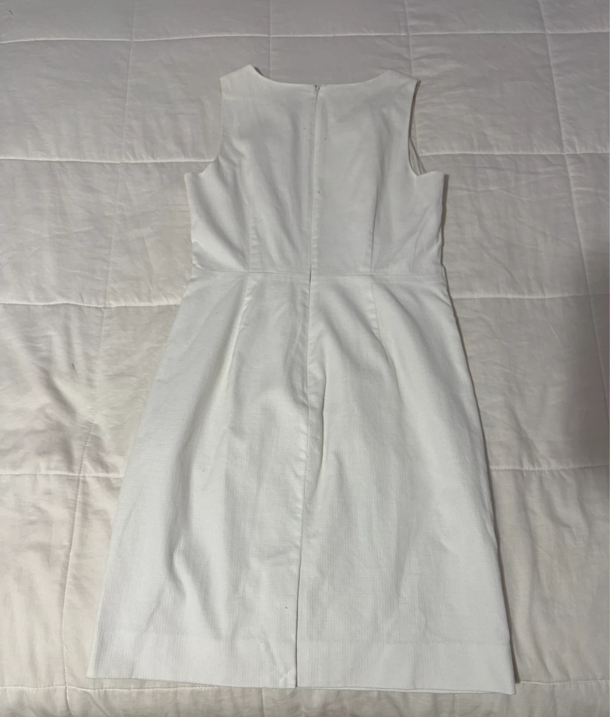 J.Crew White Sleeveless Dress Size 6 - photo 3