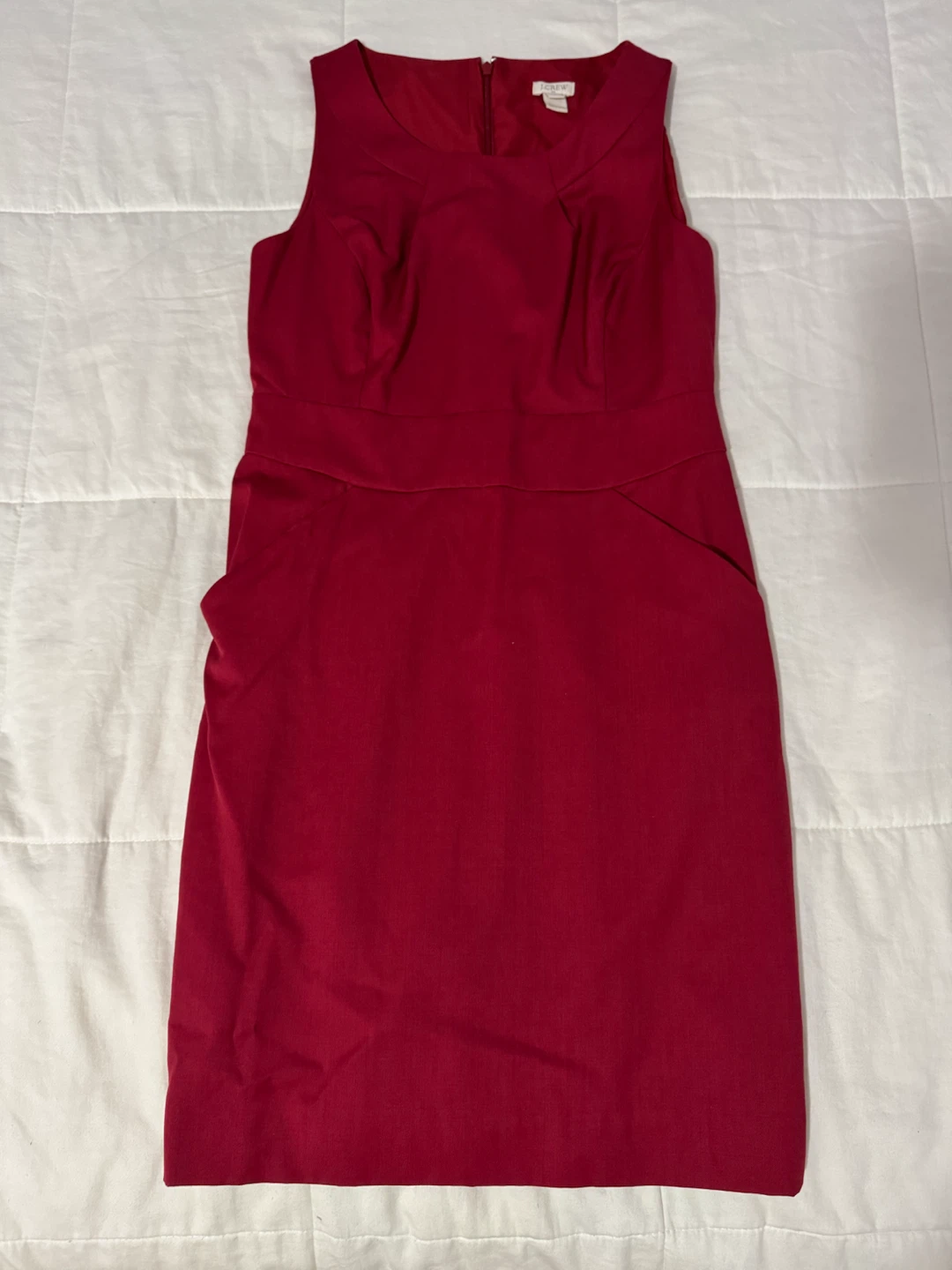 J.Crew Red Sheath Dress - Size 8 Petite