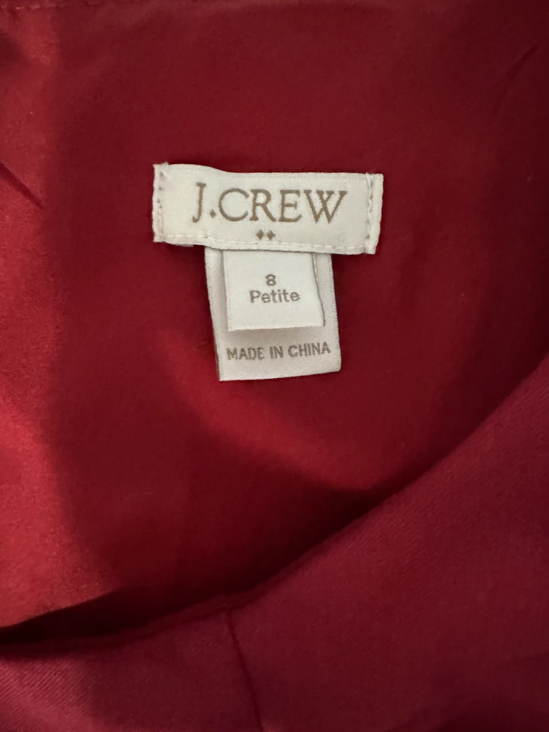 J.Crew Red Sheath Dress - Size 8 Petite - photo 3