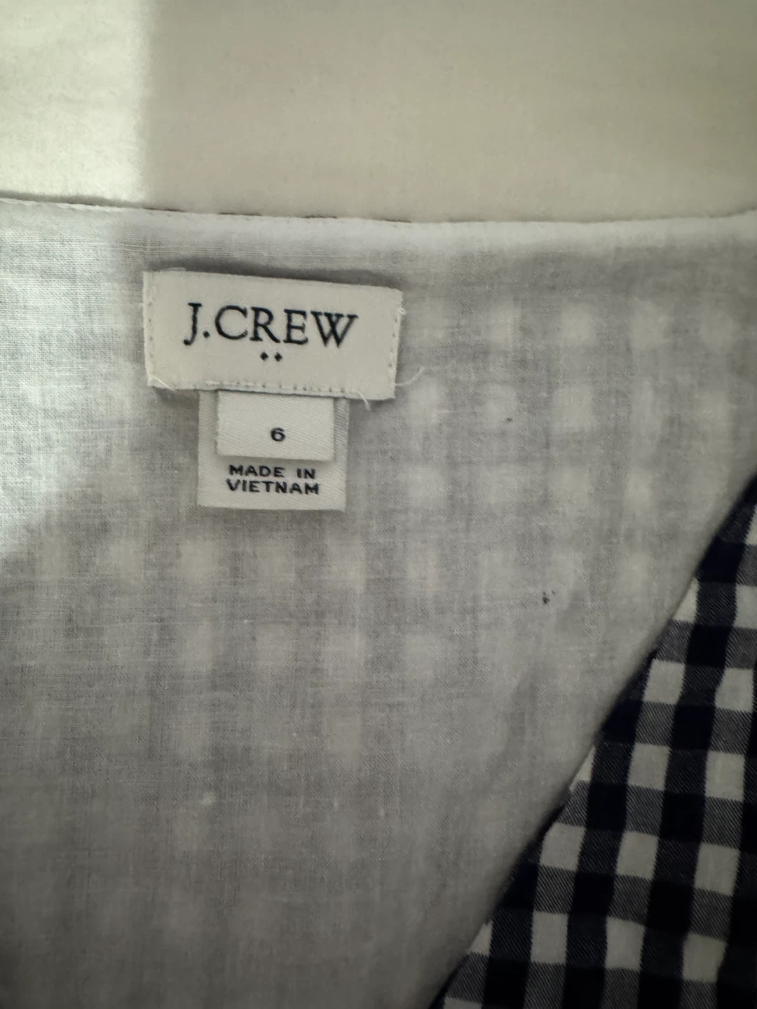 J. Crew Gingham Dress Size 6 - photo 2