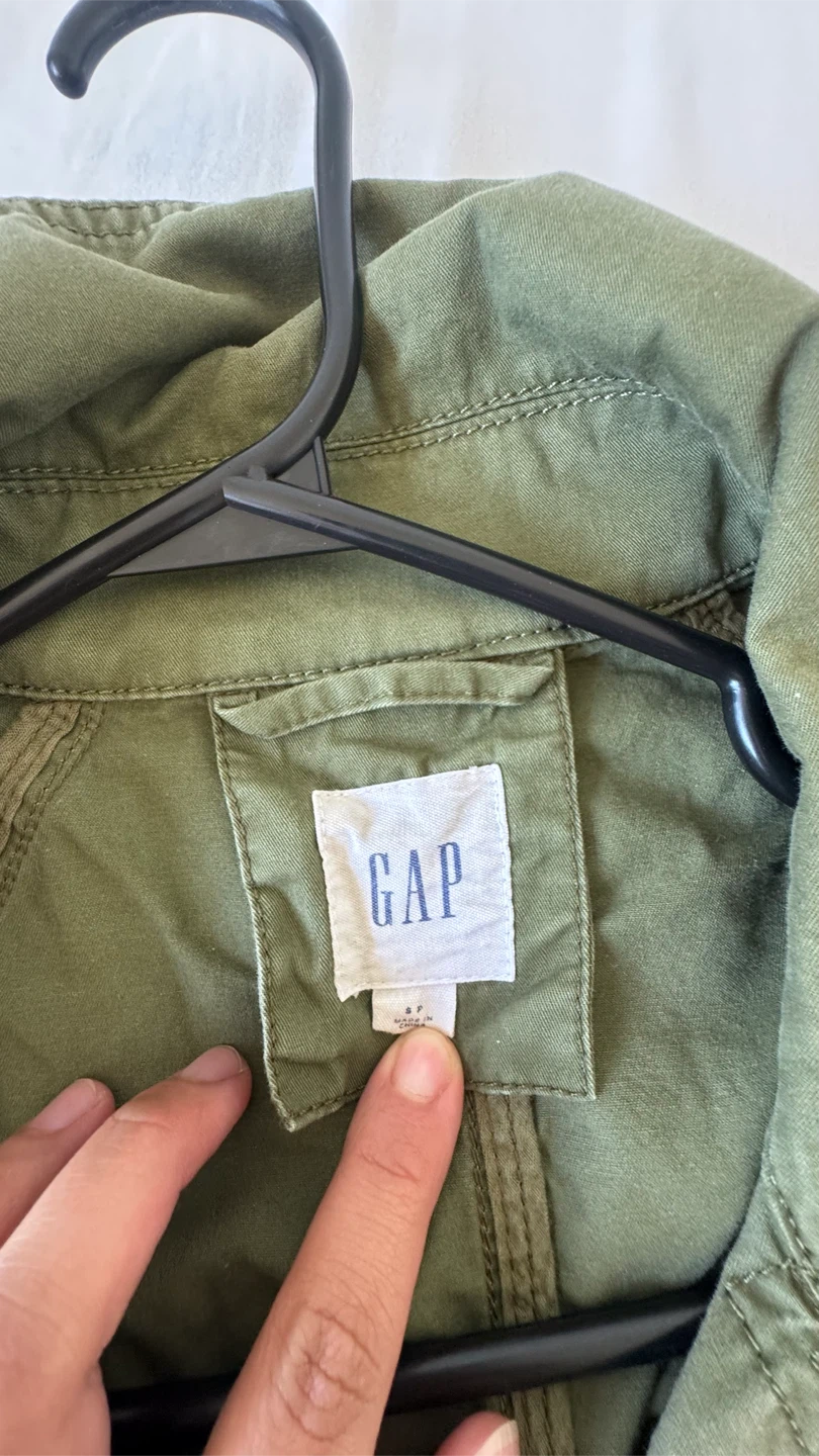 GAP Olive Green Double Breasted Jacket - photo 2