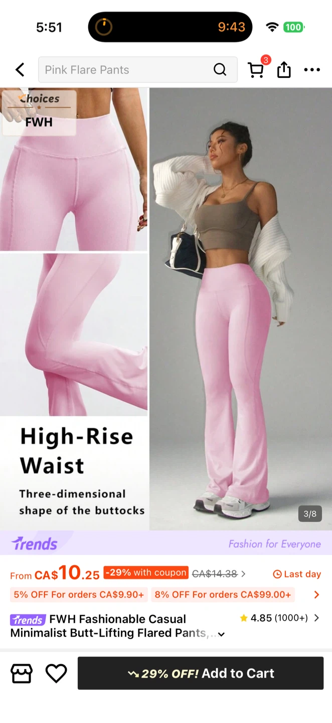 Pink Yoga gym Pants - photo 2