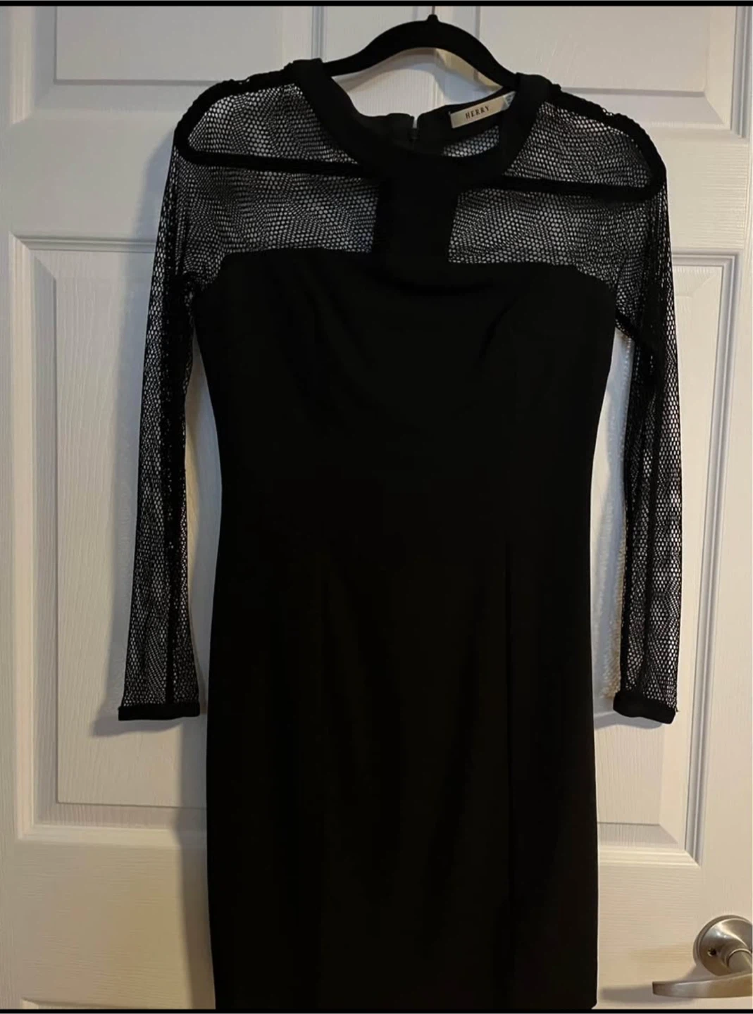 Herry Black Mesh Sleeve Dress - photo 4