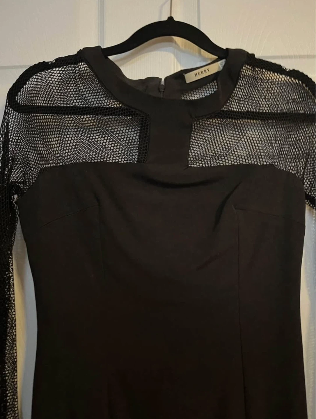 Herry Black Mesh Sleeve Dress - photo 5
