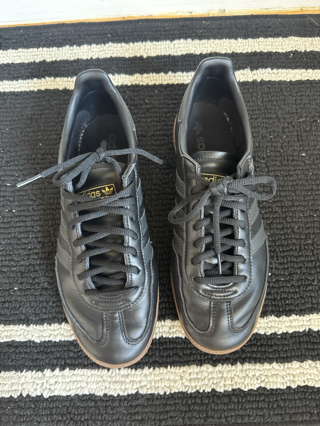 Adidas Spezial Black Leather Sneakers