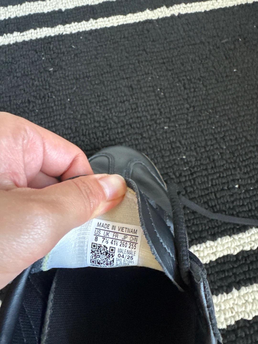 Adidas Spezial Black Leather Sneakers - photo 2