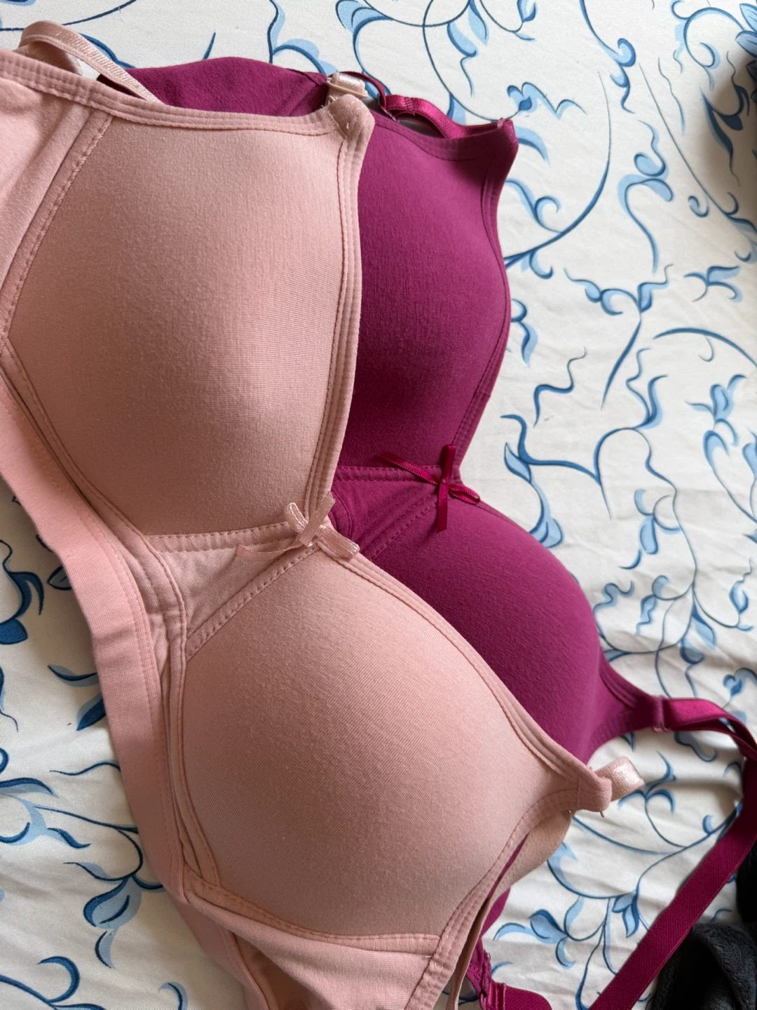 Two Bras - Pink and Magenta