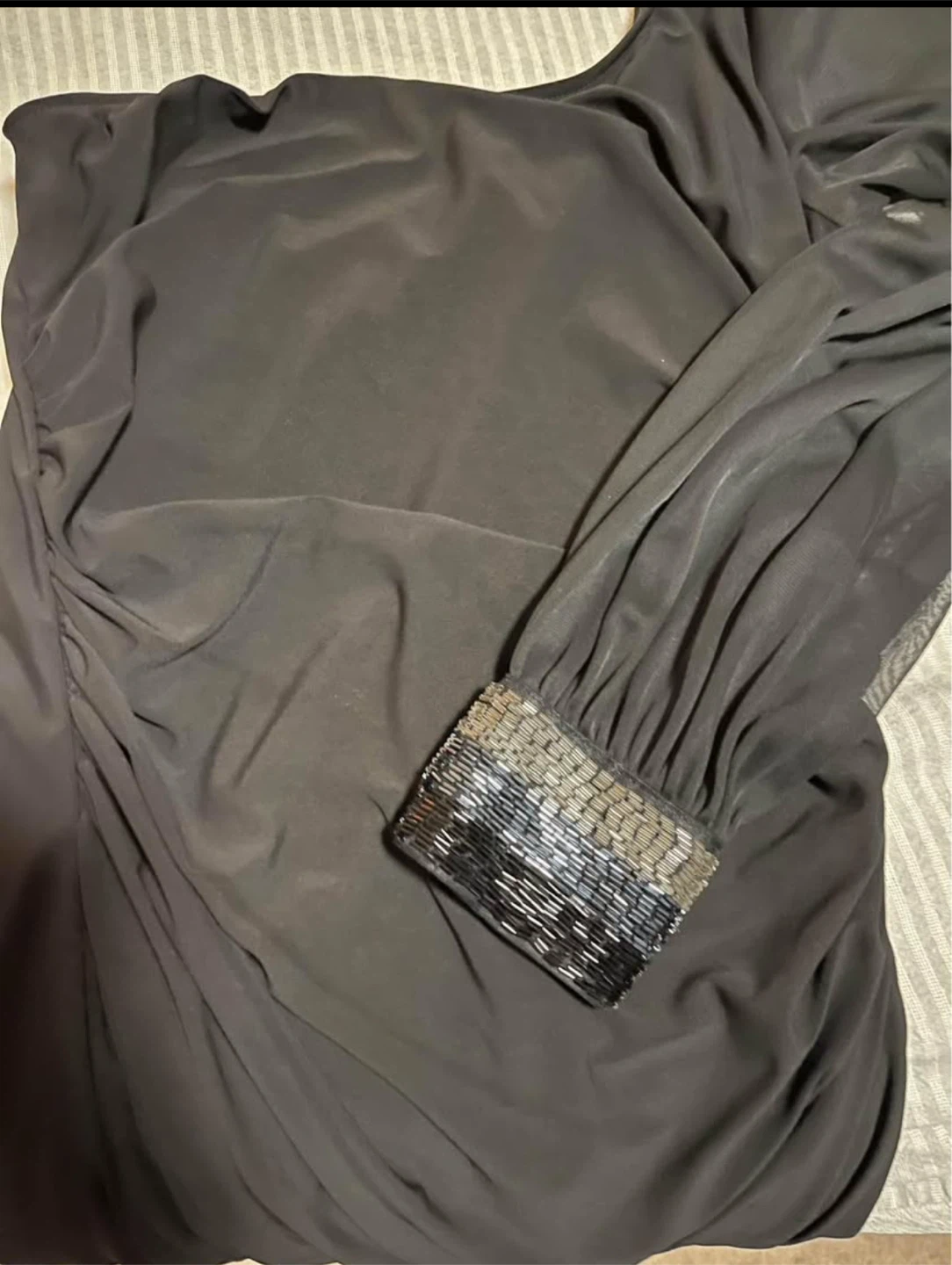 Studio Y Black One-Shoulder Ruched Dress - photo 2
