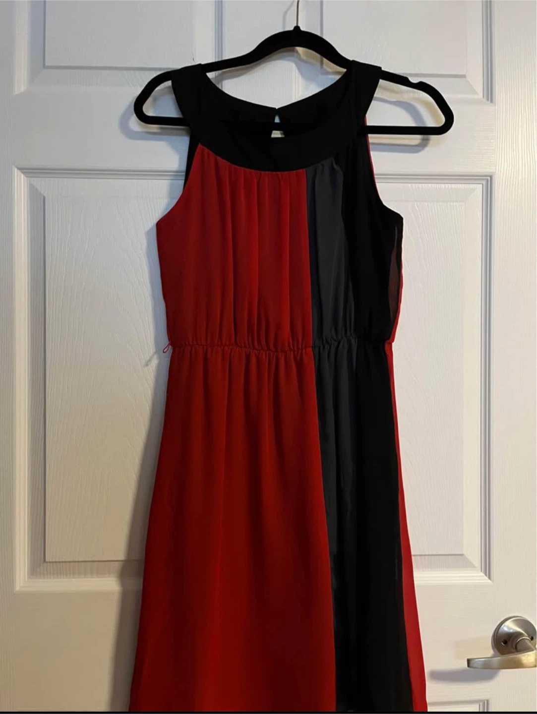 Maurice's Women's S Sleeveless Colour Block Dress Red Black Grey - photo 2