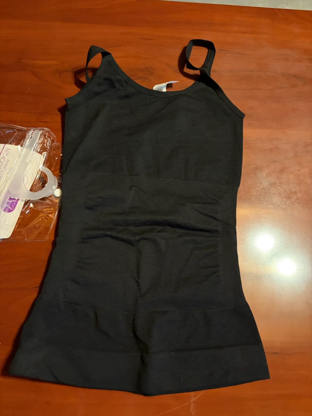 Cocoon Black Seamless Shapewear Tank Top - Size M - photo 2