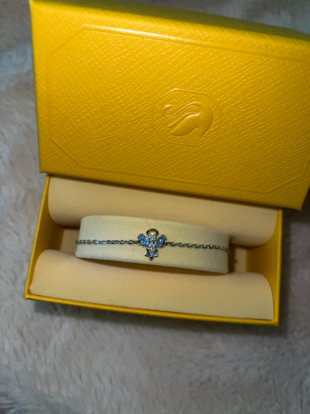 Angel Charm Bracelet with Blue Accent - Swarovski - photo 4