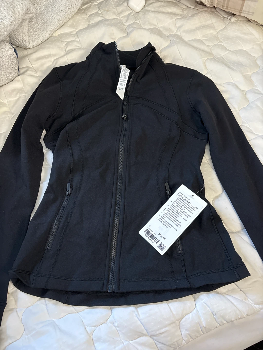 Lululemon Define Jacket Luon Black Size 6 brand new!