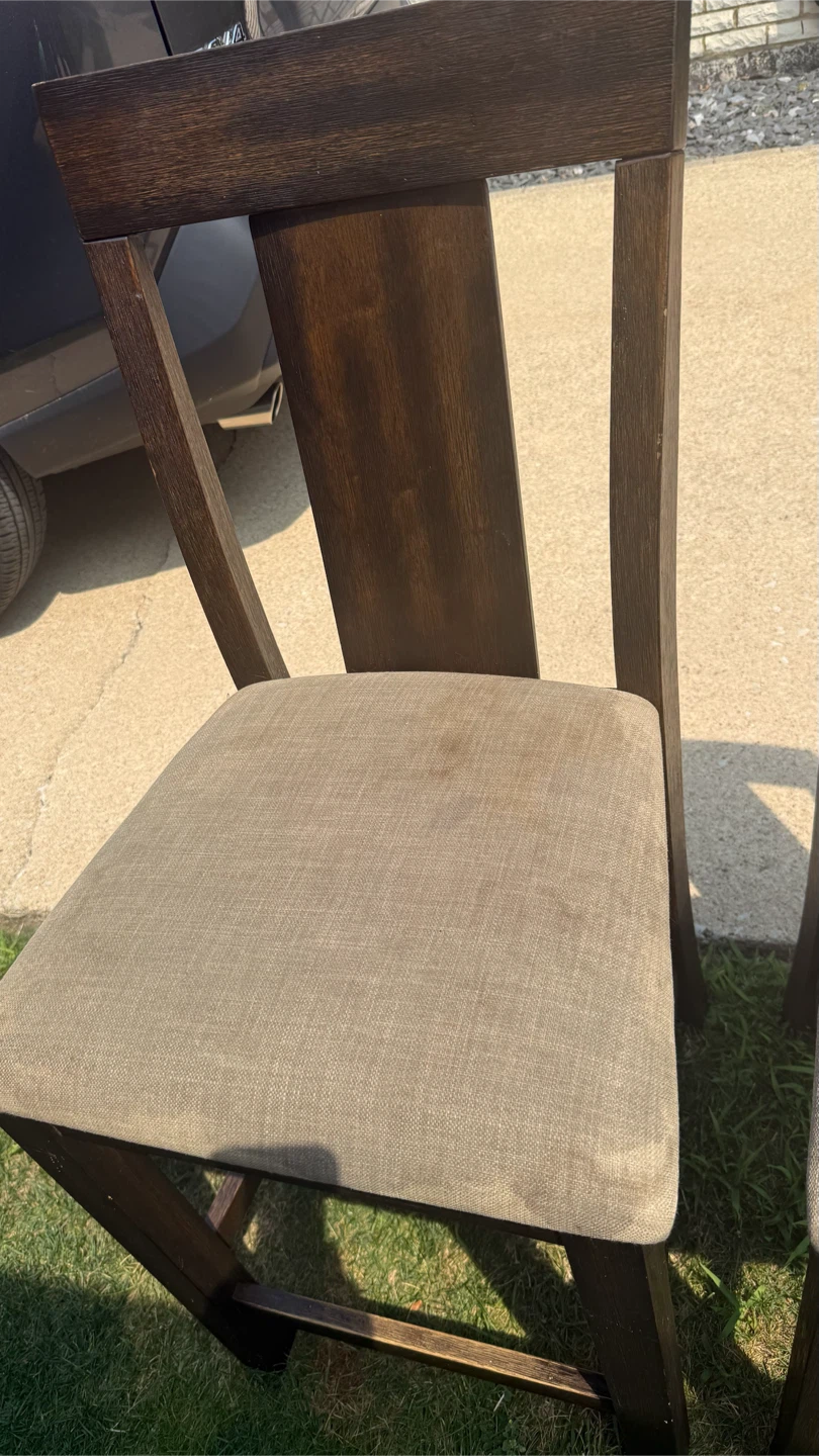 Set of 2 set Counter Height Chairs check condition picture - photo 3