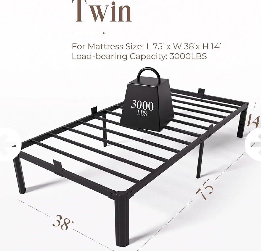 Twin Metal Bed Frame - photo 2