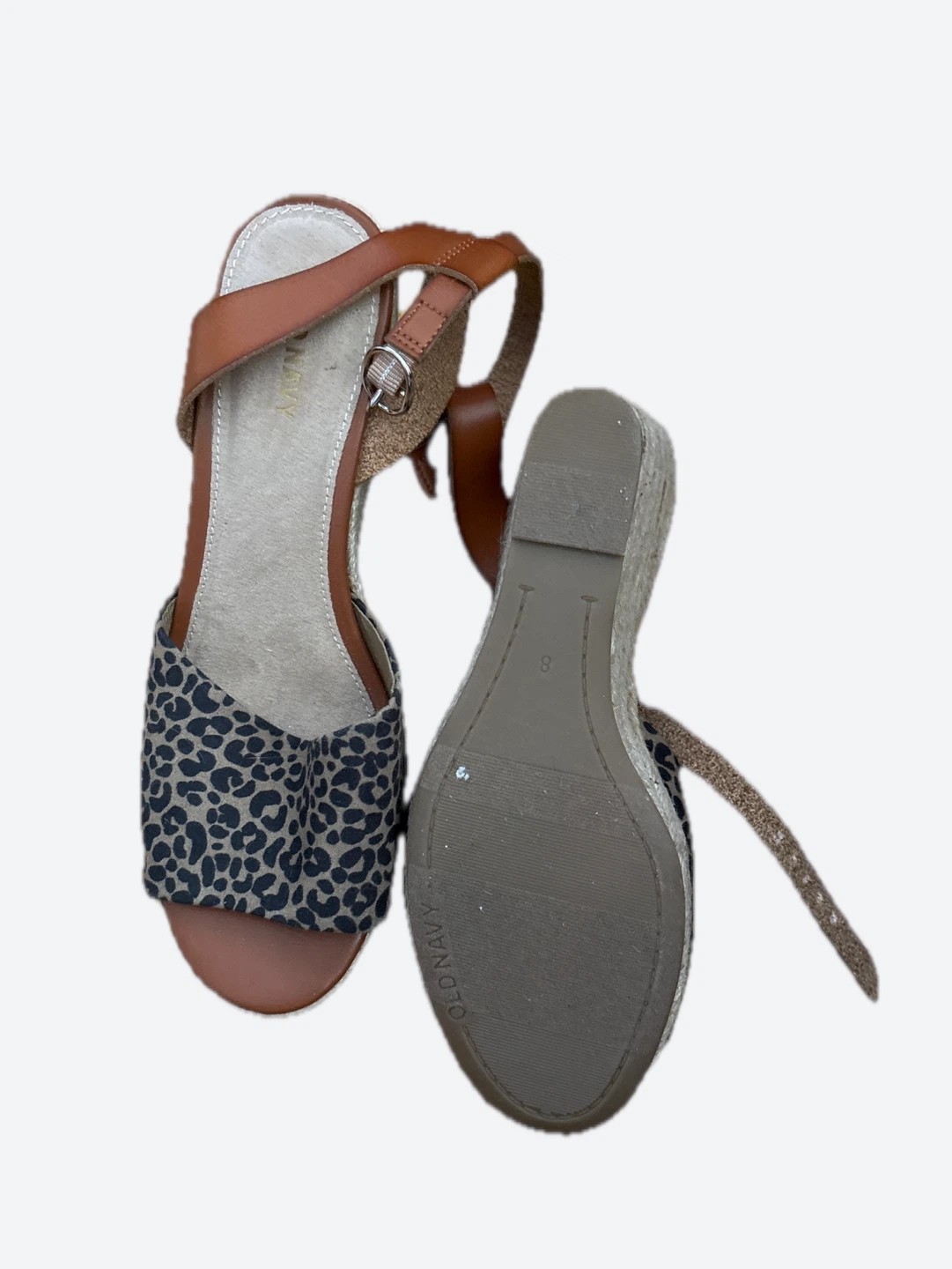 Old Navy Leopard Print Wedge Espadrilles - photo 3