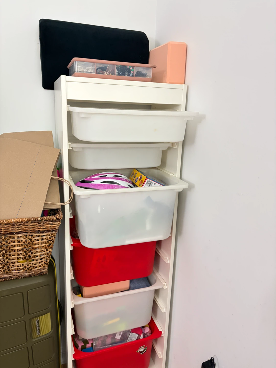 White IKEA Storage Unit with Drawers