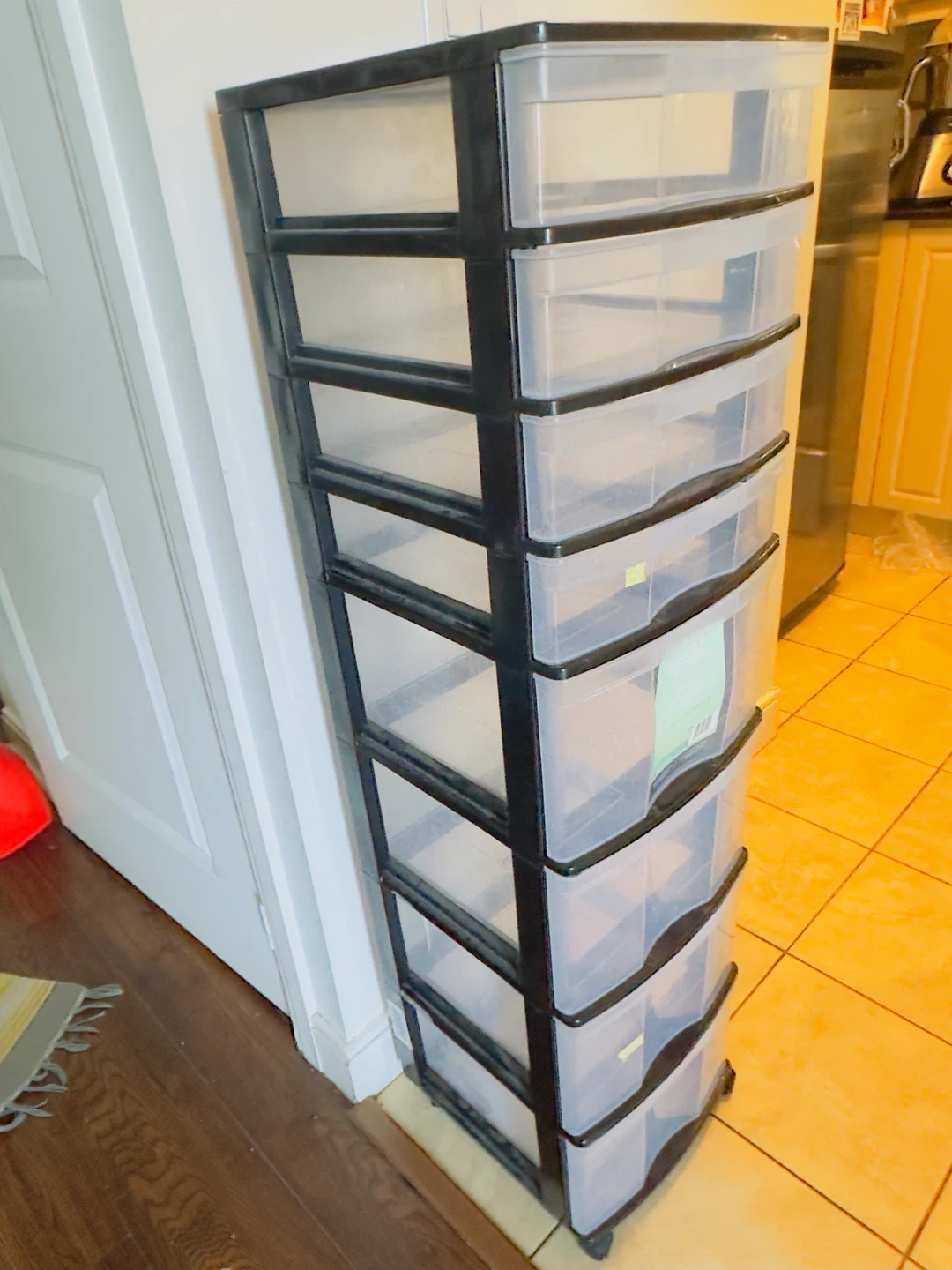 Black Plastic 8 -Drawer Organizer Tower - photo 2
